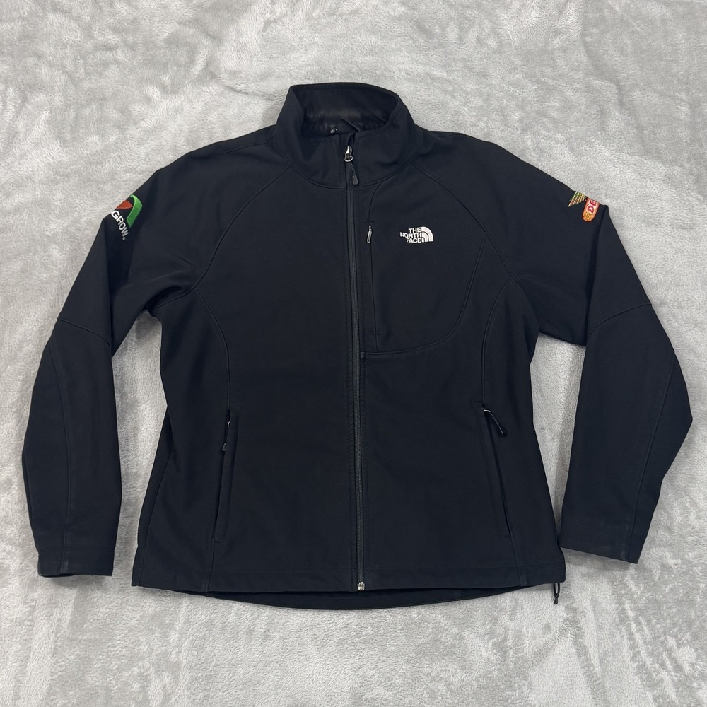 The North Face Jacket Womens XL Black Apex Bionic Soft Shell‎ Windproof Fleece